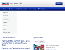 Tablet Screenshot of lancashiredaf.co.uk